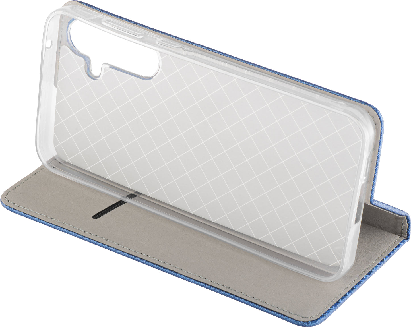 Tok Samsung Galaxy A05s A057-hez, OEM, Smart Magnet, Tengerészkék