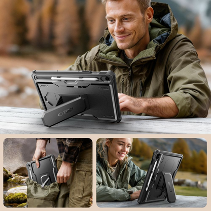 Case for Samsung Galaxy Tab S10 Lite / Tab S10 FE / Tab S9, Tech-Protect, Kevlar Pro, Black
