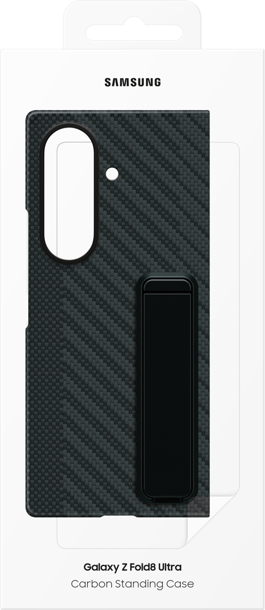 Tok Samsung Galaxy Z Fold8 Ultra F976-hez, Carbon Standing, Fekete EF-XF976SBEGWW