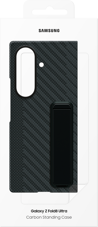 Tok Samsung Galaxy Z Fold8 Ultra F976-hez, Carbon Standing, Fekete EF-XF976SBEGWW