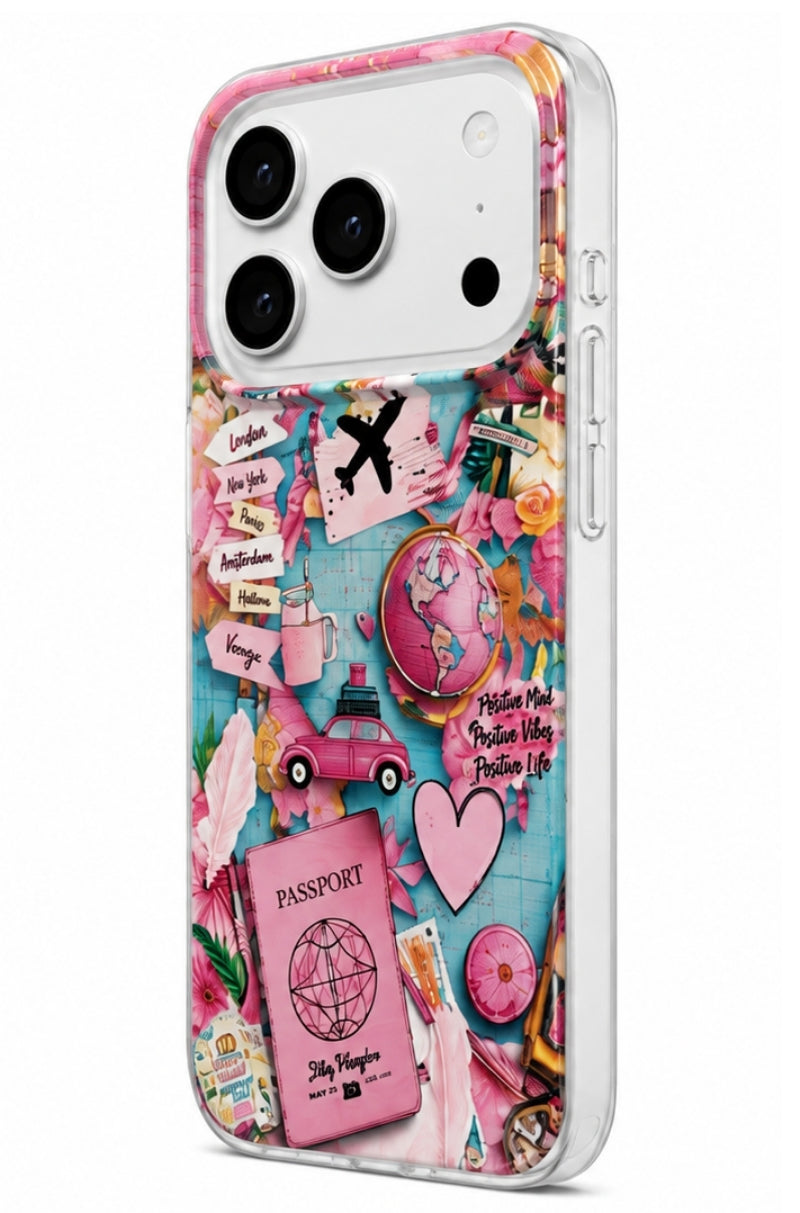 Tok Samsung Galaxy A07 5G A076 / A07 4G A075 készülékhez, Perfect Case, Dreamora Pink Flight, Többszínű
