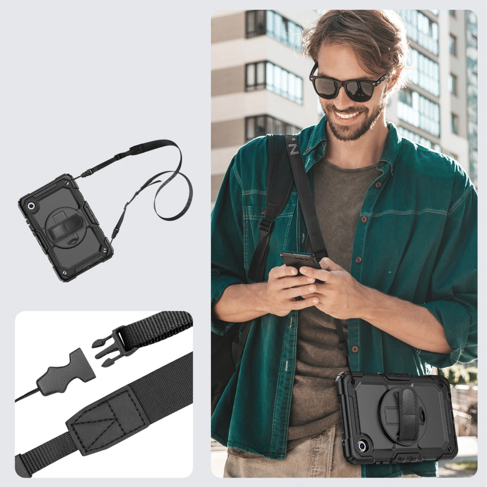 Tok Samsung Galaxy Tab A11 / Tab A9-hez, Tech-Protect, Solid, Fekete