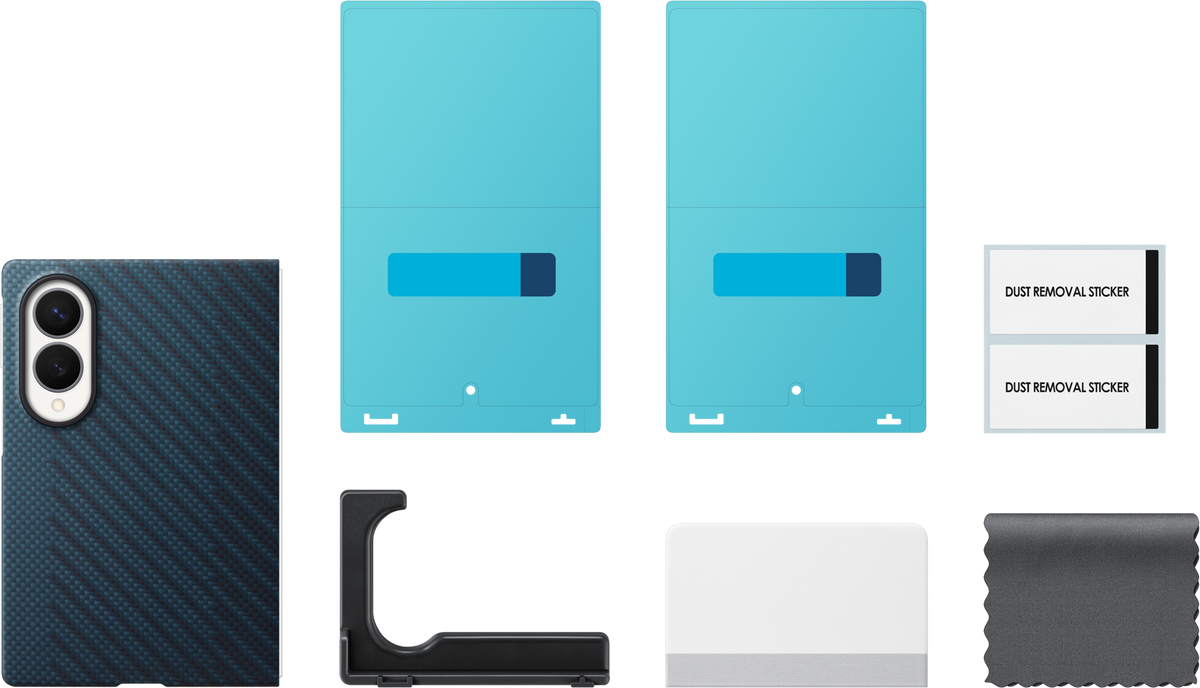 Samsung Galaxy Z Fold8 F971 tok, Carbon Magnet Case, Tengerészkék EF-KF971SNEGWW