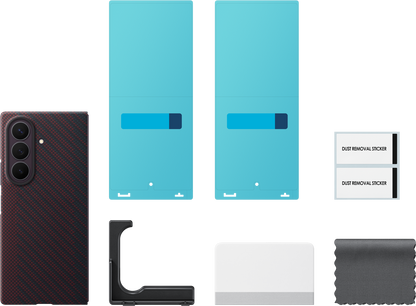 Tok Samsung Galaxy Z Fold8 Ultra F976-hez, Carbon Magnet Case, Piros EF-KF976SREGWW