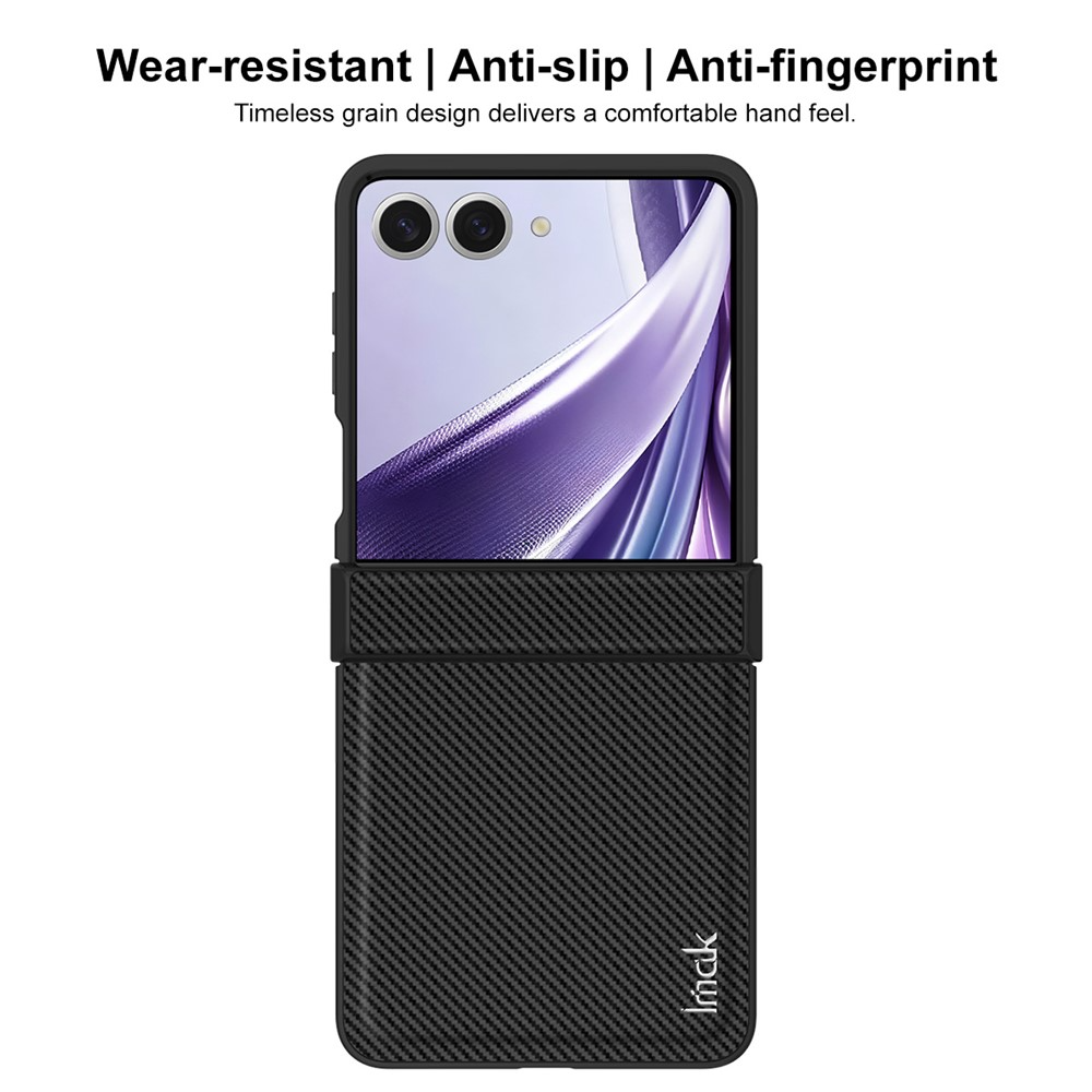 Tok Samsung Galaxy Z Flip8 F776-hez, Imak, karbon, fekete