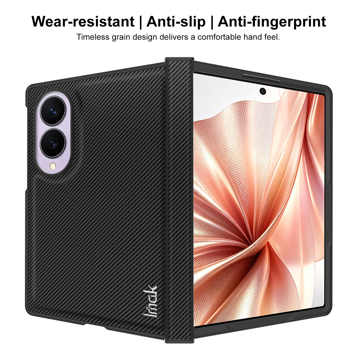 Tok Samsung Galaxy Z Fold8 F971-hez, Imak, karbon, fekete