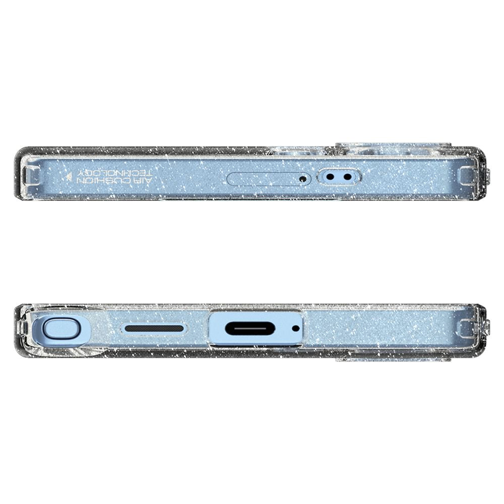 Tok Samsung Galaxy S25 Ultra S938-hez, Spigen, Liquid Crystal Glitter, Átlátszó ACS08950