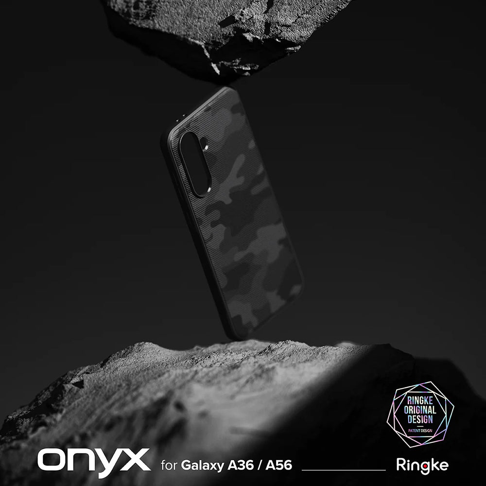 Tok Samsung Galaxy A56 A566 / A36 A366 készülékhez, Ringke, Onyx Camo, Fekete