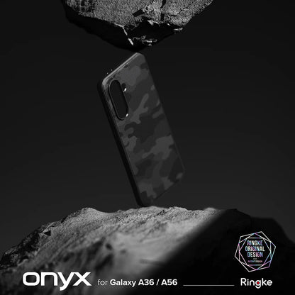 Tok Samsung Galaxy A56 A566 / A36 A366 készülékhez, Ringke, Onyx Camo, Fekete
