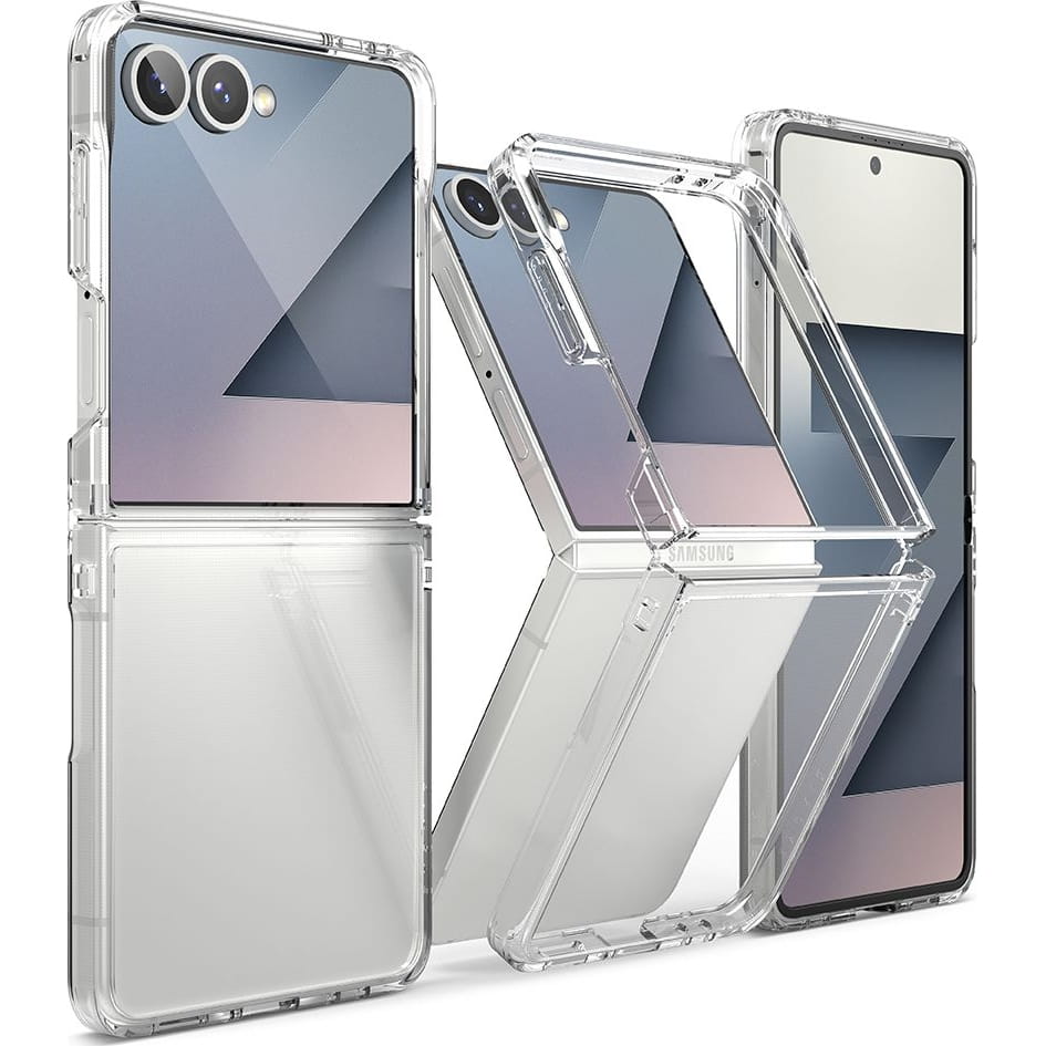 Tok Samsung Galaxy Z Flip7 F766-hoz, Ringke, Fusion, Átlátszó