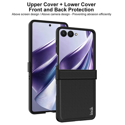 Tok Samsung Galaxy Z Flip8 F776-hez, Imak, karbon, fekete