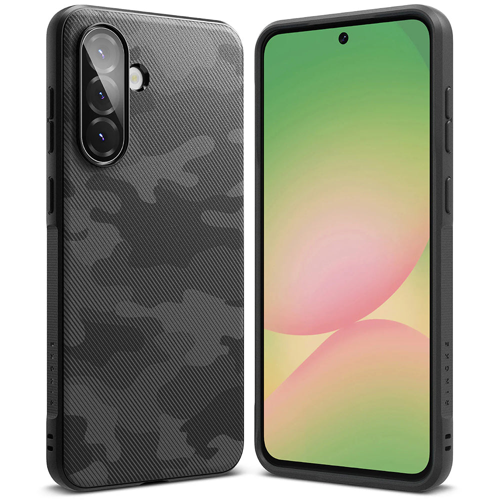 Tok Samsung Galaxy A56 A566 / A36 A366 készülékhez, Ringke, Onyx Camo, Fekete