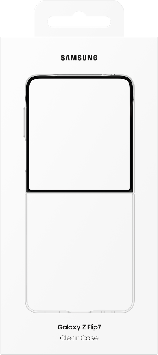 Case for Samsung Galaxy Z Flip7 F766, Clear Case, Transparent EF-AF766CTEGWW