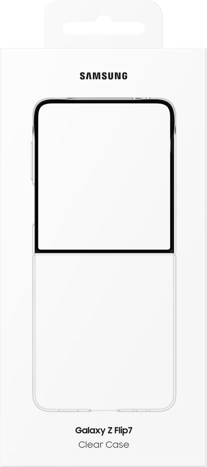 Case for Samsung Galaxy Z Flip7 F766, Clear Case, Transparent EF-AF766CTEGWW