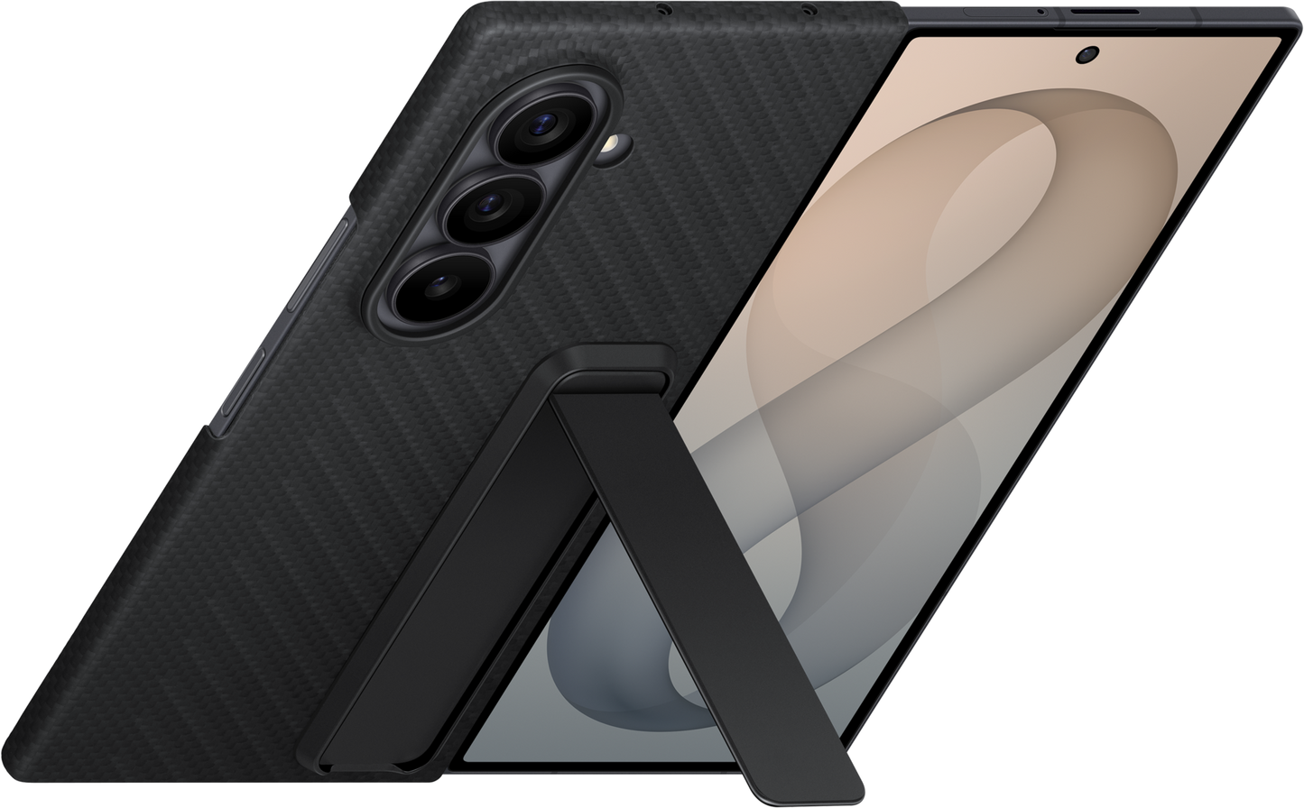 Tok Samsung Galaxy Z Fold8 Ultra F976-hez, Carbon Standing, Fekete EF-XF976SBEGWW