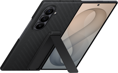 Tok Samsung Galaxy Z Fold8 Ultra F976-hez, Carbon Standing, Fekete EF-XF976SBEGWW