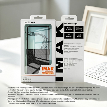 Tok Samsung Galaxy Z Flip8 F776-hez, Imak, karbon, fekete