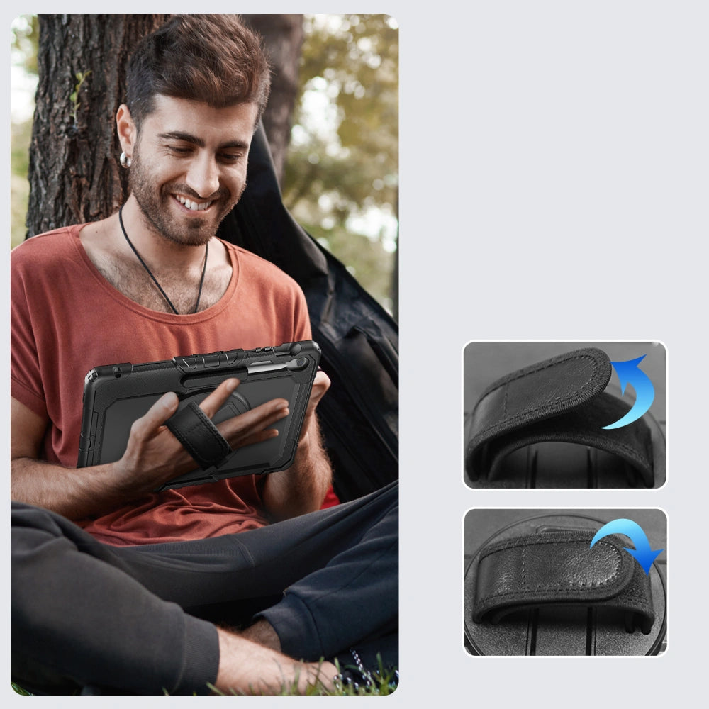 Tok Samsung Galaxy Tab S10 FE+ készülékhez, Tech-Protect, Solid, Fekete