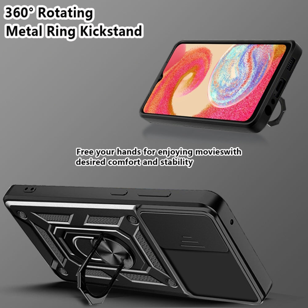 Tok Samsung Galaxy A04e A042 / M04 M045, Techsuit, CamShield, Fekete