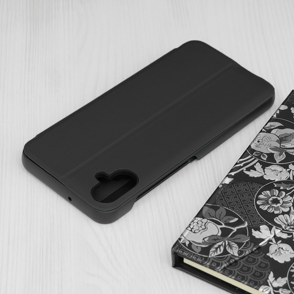 Tok Samsung Galaxy A05 A055-hez, Techsuit, eFold, Fekete