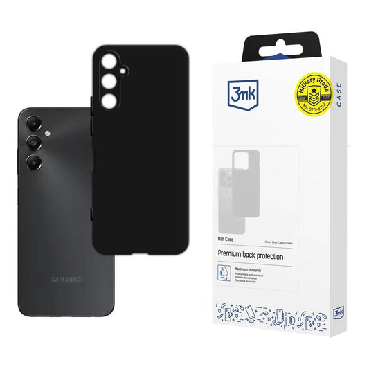 Tok Samsung Galaxy A05s A057-hez, 3MK, Matt fekete