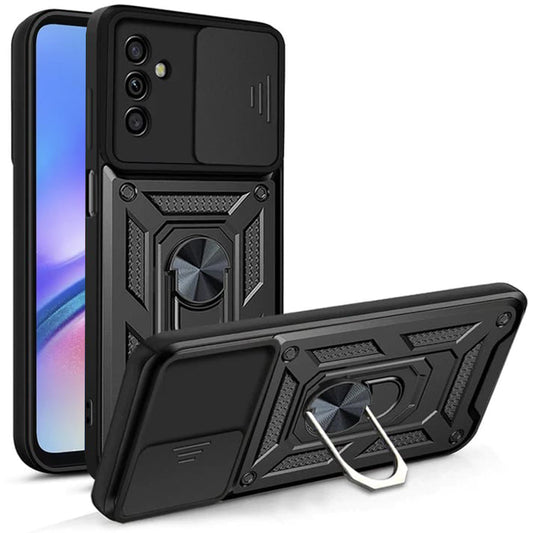 Tok Samsung Galaxy A05s A057-hez, Techsuit, CamShield, Fekete