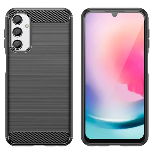 Tok Samsung Galaxy A05s A057-hez, Techsuit, karbon, fekete