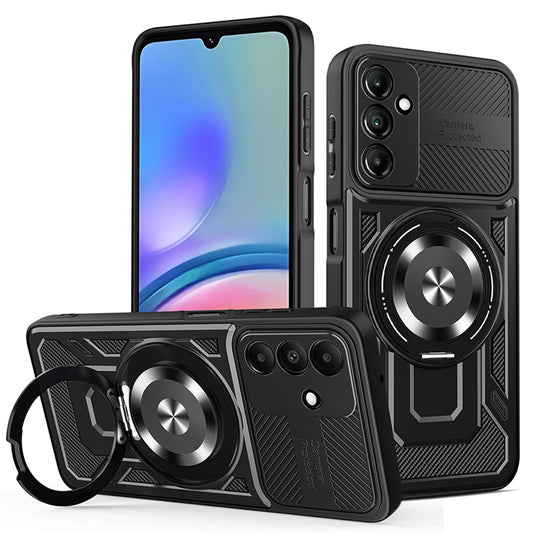 Tok Samsung Galaxy A05s A057-hez, Techsuit, RuggedCam, Fekete
