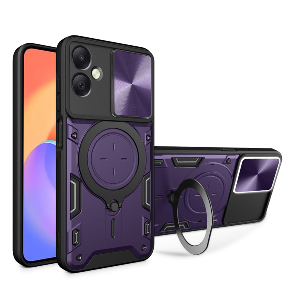 Tok Samsung Galaxy A06 A065-hez, Techsuit, CamGuard Pro, Lila