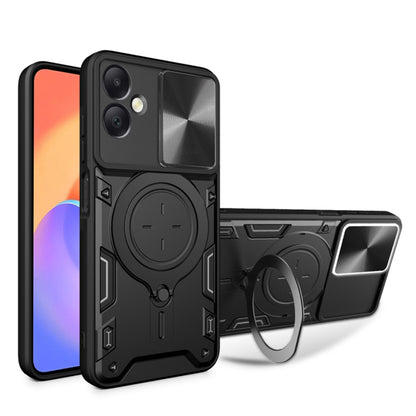 Tok Samsung Galaxy A06 A065-hez, Techsuit, CamGuard Pro, Fekete