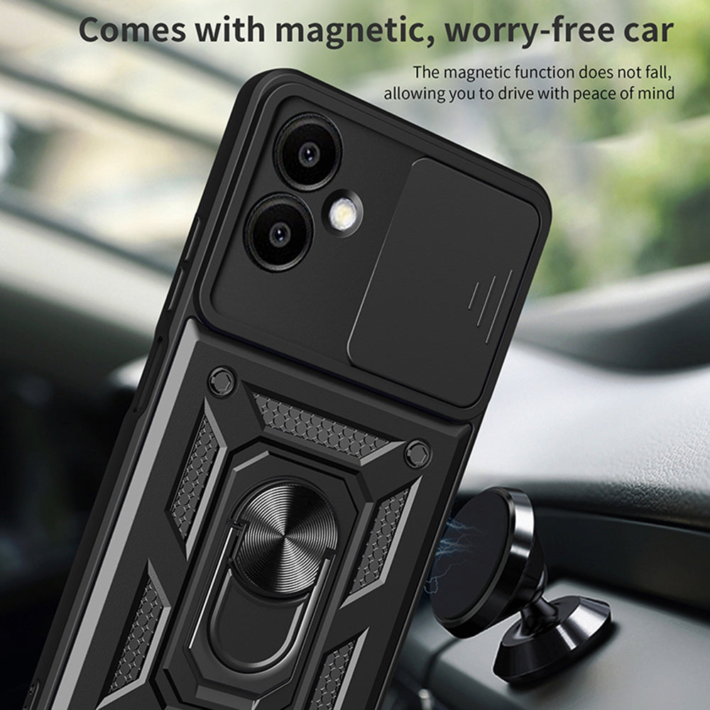 Tok Samsung Galaxy A06 A065-hez, Techsuit, CamShield, Rózsaszín