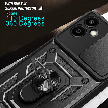 Tok Samsung Galaxy A06 A065-hez, Techsuit, CamShield, Zöld