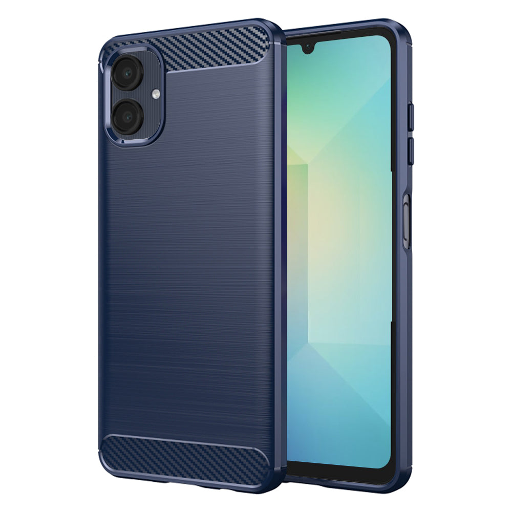 Tok Samsung Galaxy A06 A065-hez, Techsuit, karbon, kék