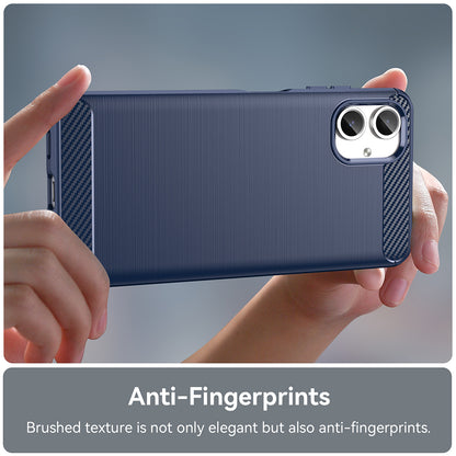 Tok Samsung Galaxy A06 A065-hez, Techsuit, karbon, kék