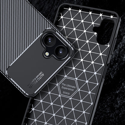 Tok Samsung Galaxy A06 A065-hez, Techsuit, CarbonFiber, Fekete