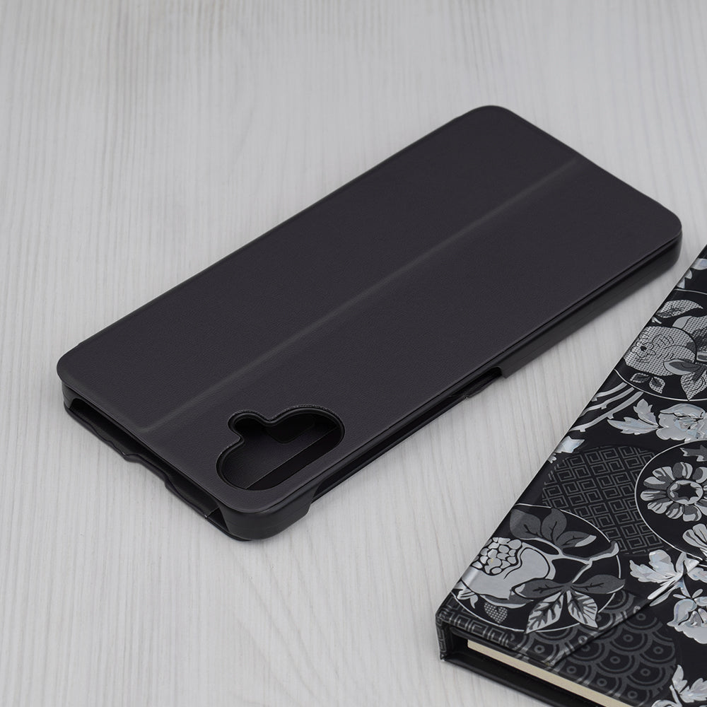 Tok Samsung Galaxy A06 A065-hez, Techsuit, eFold, Fekete