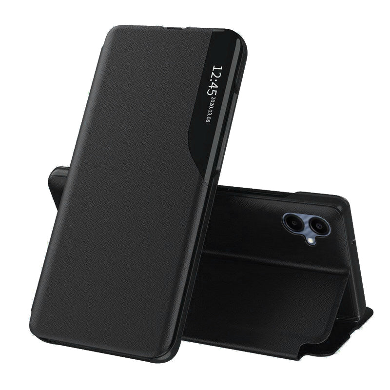 Tok Samsung Galaxy A06 A065-hez, Techsuit, eFold, Fekete