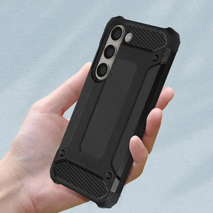 Tok Samsung Galaxy A06 A065-hez, Techsuit, Hybrid Armor, Fekete