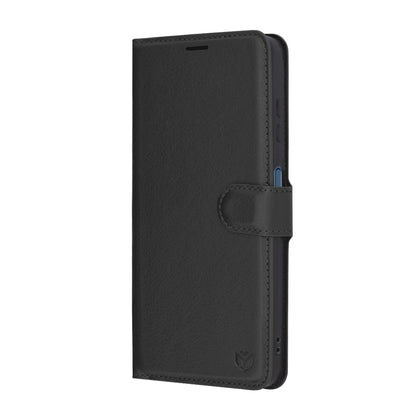 Tok Samsung Galaxy A06 A065-hez, Techsuit, bőr folio, fekete