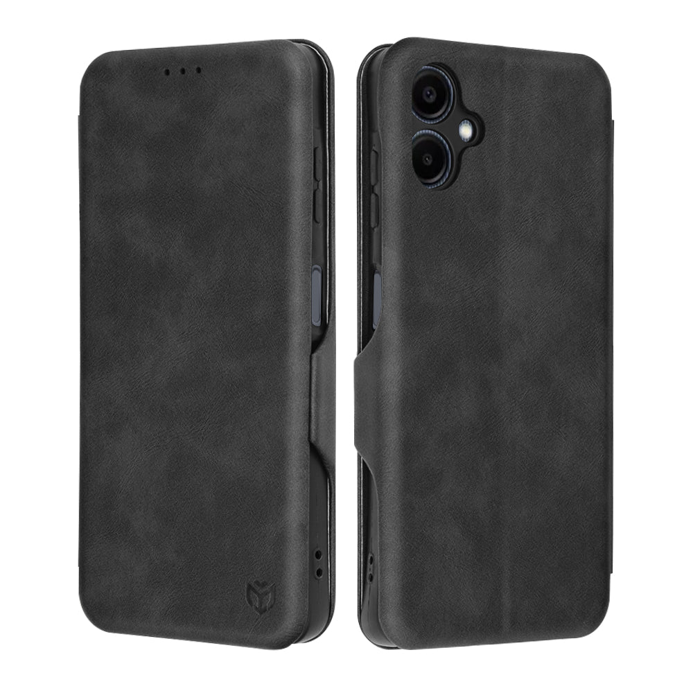 Tok Samsung Galaxy A06 A065-hez, Techsuit, Safe Wallet Plus, Fekete