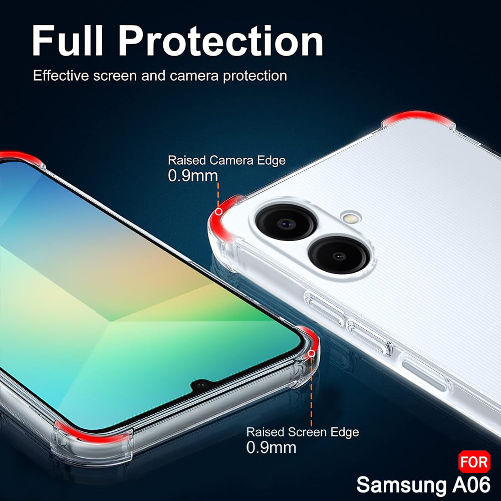 Samsung Galaxy A06 A065 tok, Techsuit, ütésálló átlátszó, áttetsző