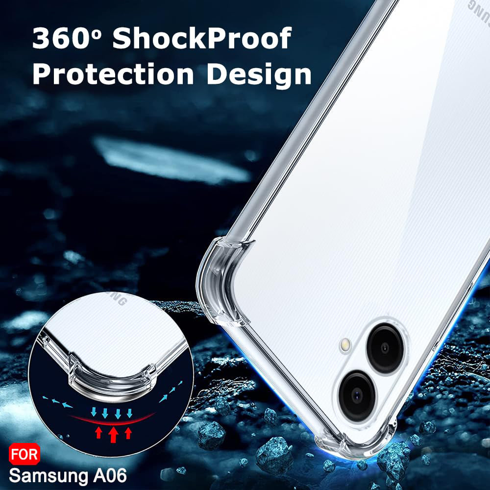 Samsung Galaxy A06 A065 tok, Techsuit, ütésálló átlátszó, áttetsző