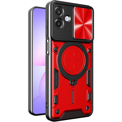 Tok Samsung Galaxy A07 4G A075-hez, Techsuit, CamGuard Pro, Piros