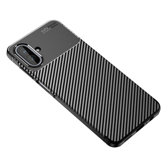 Tok Samsung Galaxy A07 4G A075-hez, Techsuit, CarbonFiber, Fekete