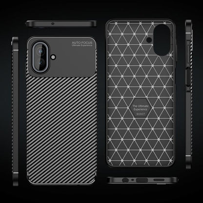 Tok Samsung Galaxy A07 4G A075-hez, Techsuit, CarbonFiber, Fekete