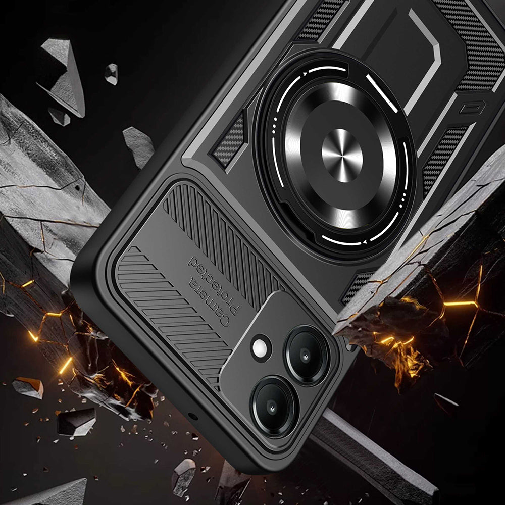 Tok Samsung Galaxy A07 4G A075-hez, Techsuit, RuggedCam, Szürke