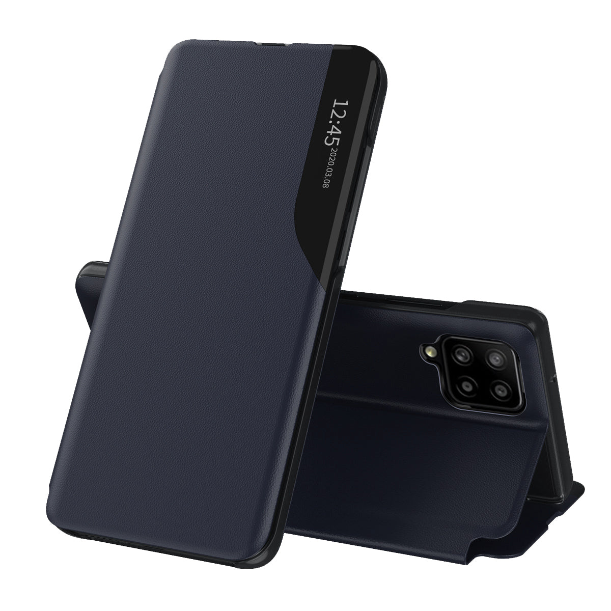 Tok Samsung Galaxy A12 Nacho A127 / A12 A125, Techsuit, eFold, Sötétkék