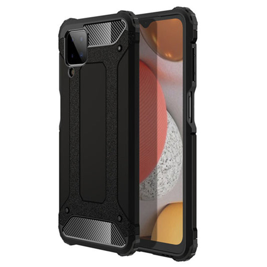 Tok Samsung Galaxy A12 Nacho A127 / A12 A125, Techsuit, Hybrid Armor, Fekete