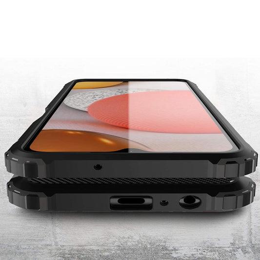 Tok Samsung Galaxy A12 Nacho A127 / A12 A125, Techsuit, Hybrid Armor, Fekete
