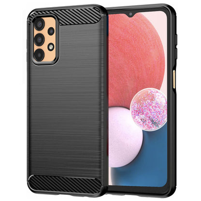 Tok Samsung Galaxy A13 A135-hez, Techsuit, Karbon, Fekete
